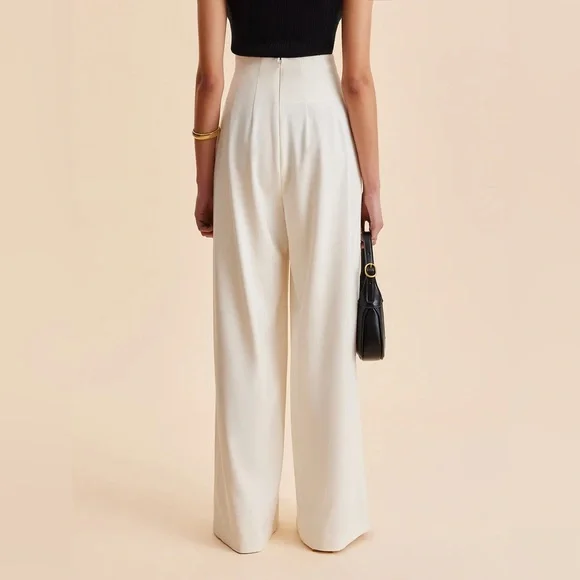Commense Embellished High-Waist Wide-Leg Pants - Picture 3 of 11